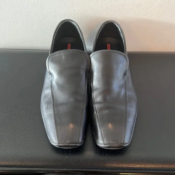 Prada black men’s shoes size 9.5-43 in good condition Amazon.com | Prada Men main image 4